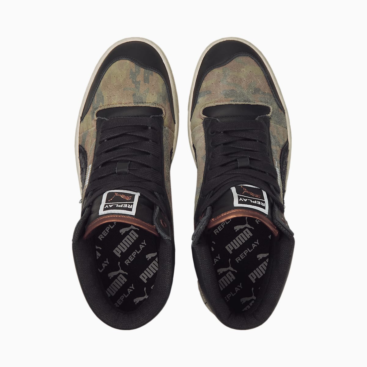 Tenisky Puma Ralph Sampson x Replay Mid Camo Panske Čierne/Tmavo Zelene | SK130259