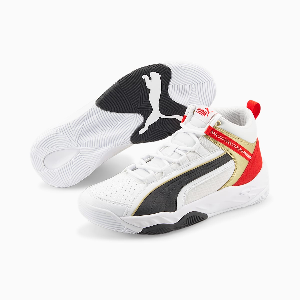 Tenisky Puma Rebound Future Evo Panske Biele/Čierne/Červené/Zlate | SK346185