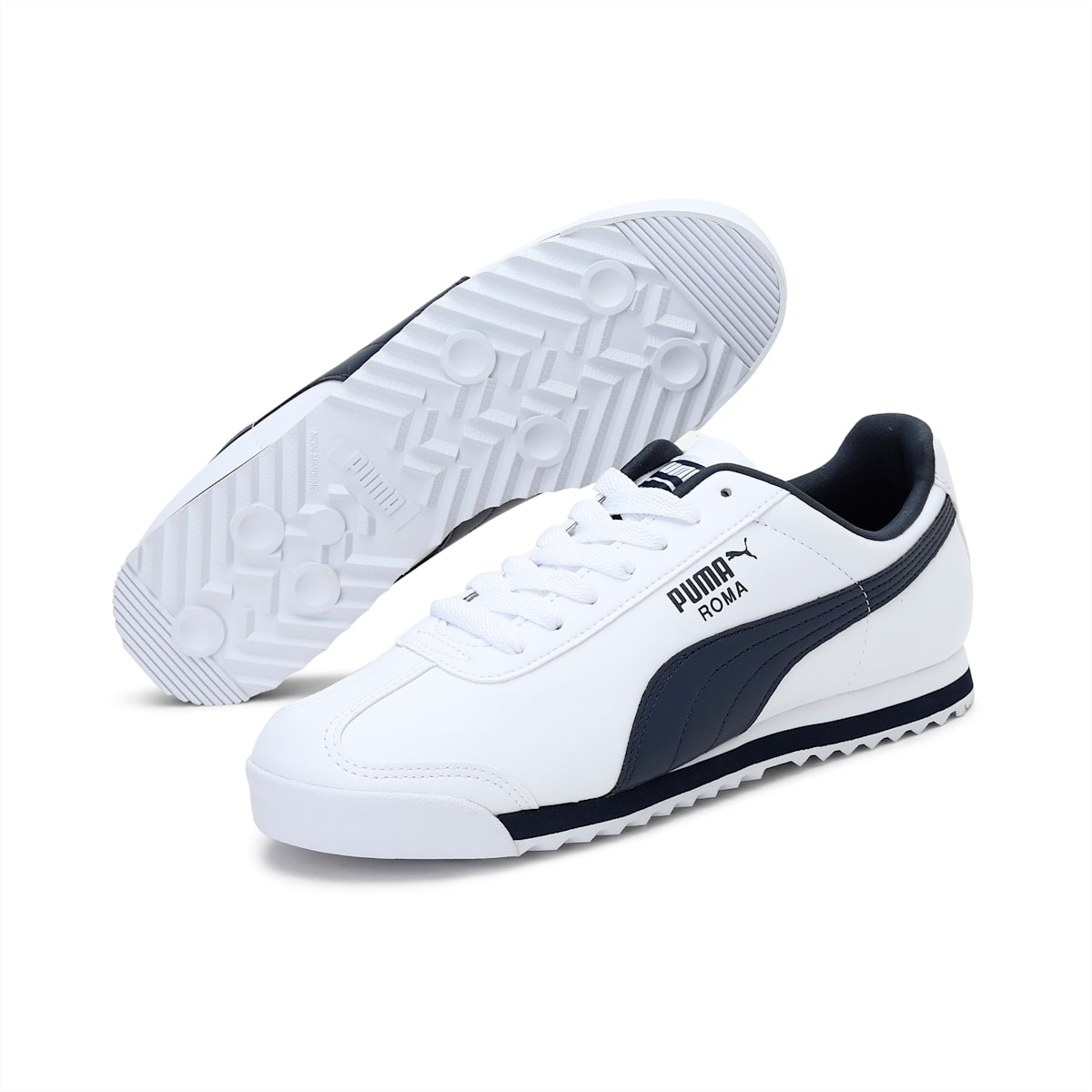 Tenisky Puma Roma Basic Damske Biele/Námornícka Modrá | SK056284