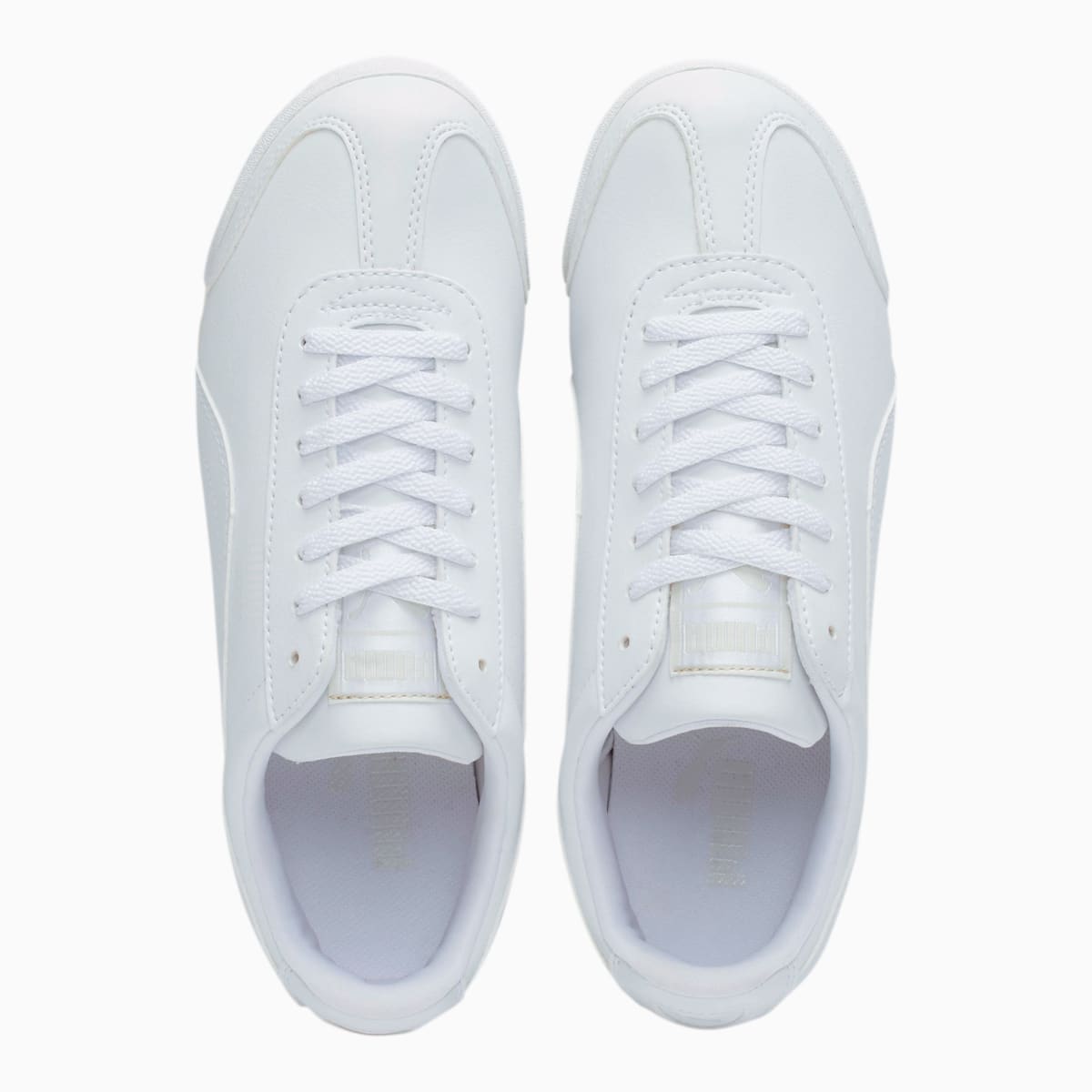 Tenisky Puma Roma Basic JR Chlapcenske Biele/Svetlo Siva | SK153469