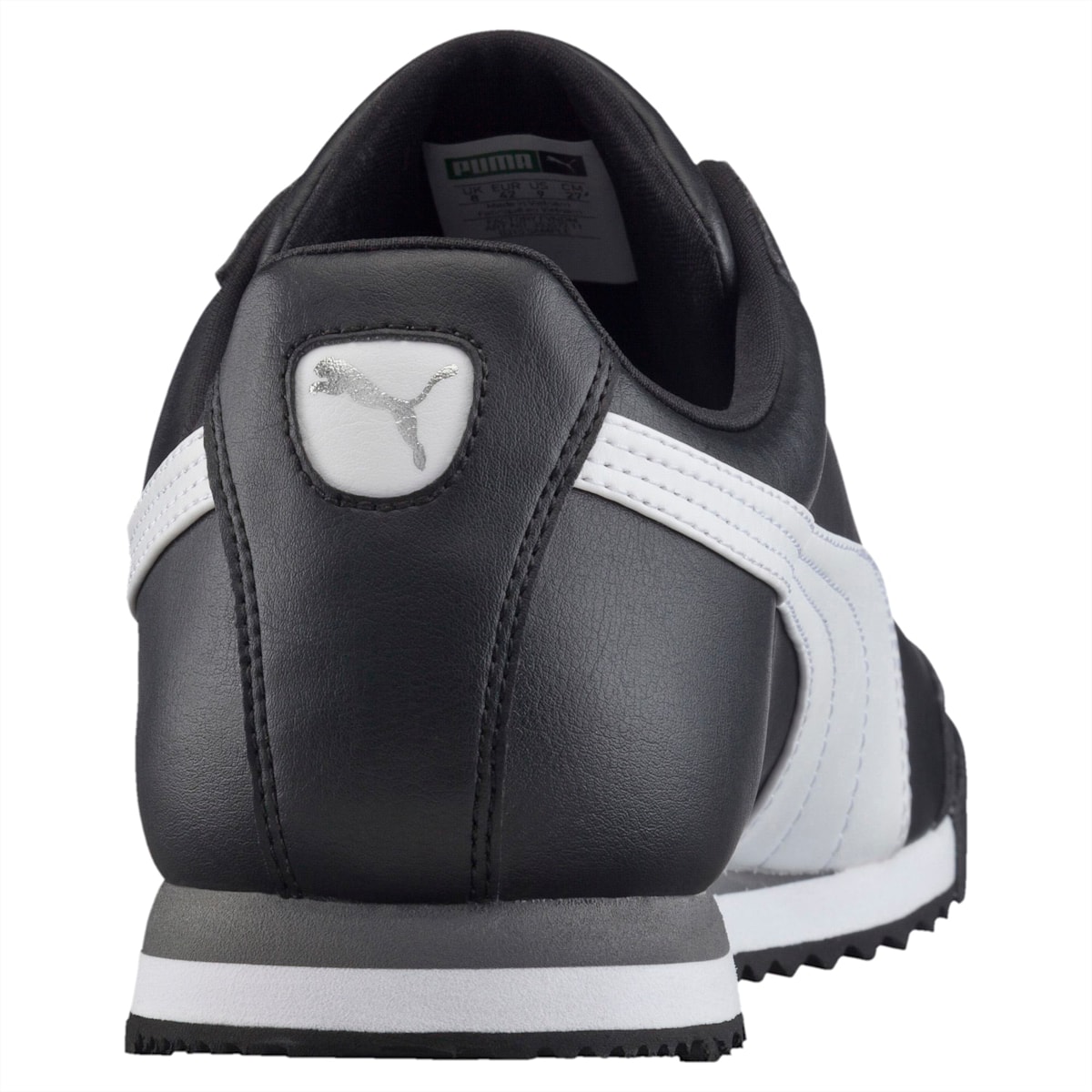 Tenisky Puma Roma Basic JR Chlapcenske Čierne/Biele/Strieborne | SK968351