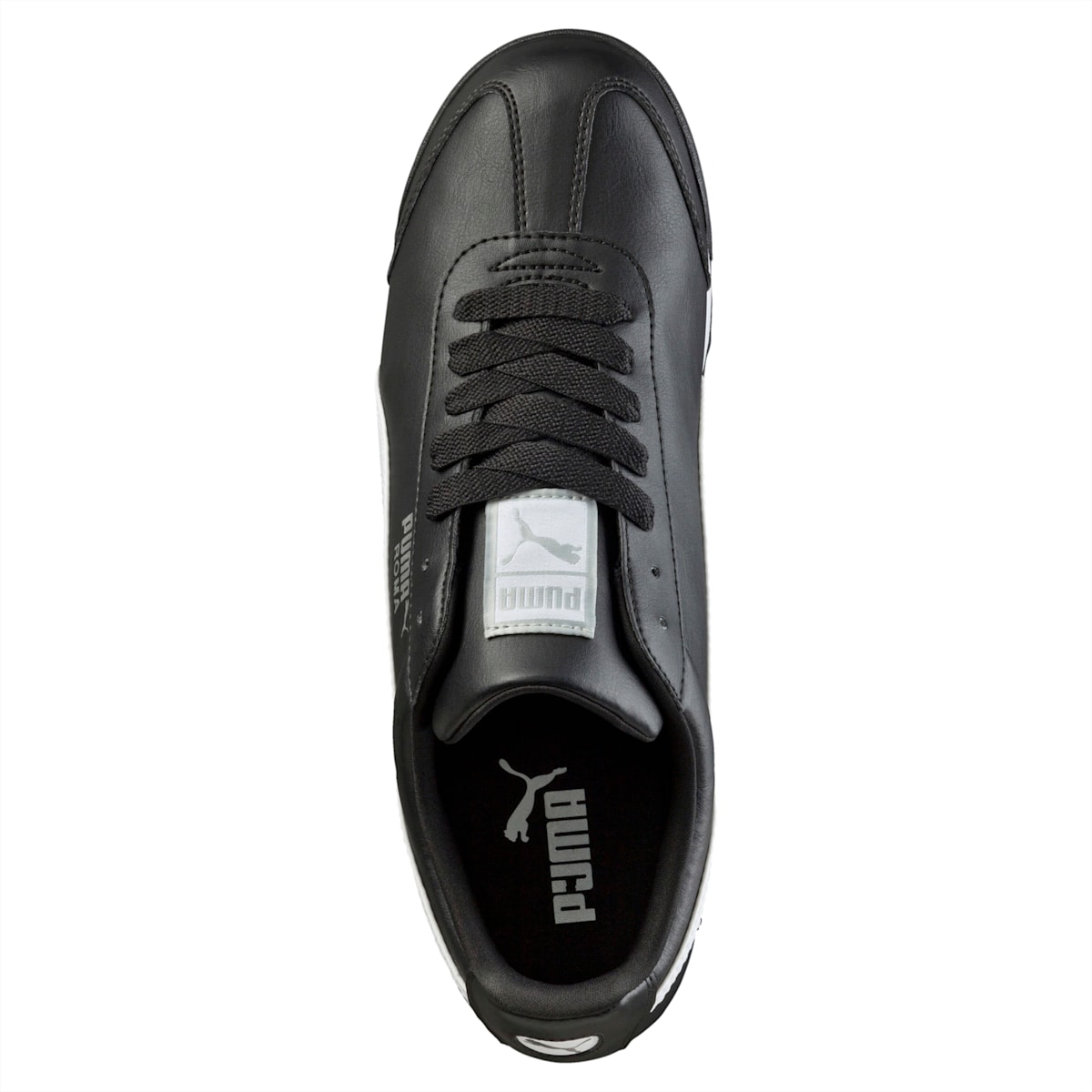 Tenisky Puma Roma Basic JR Chlapcenske Čierne/Biele/Strieborne | SK968351