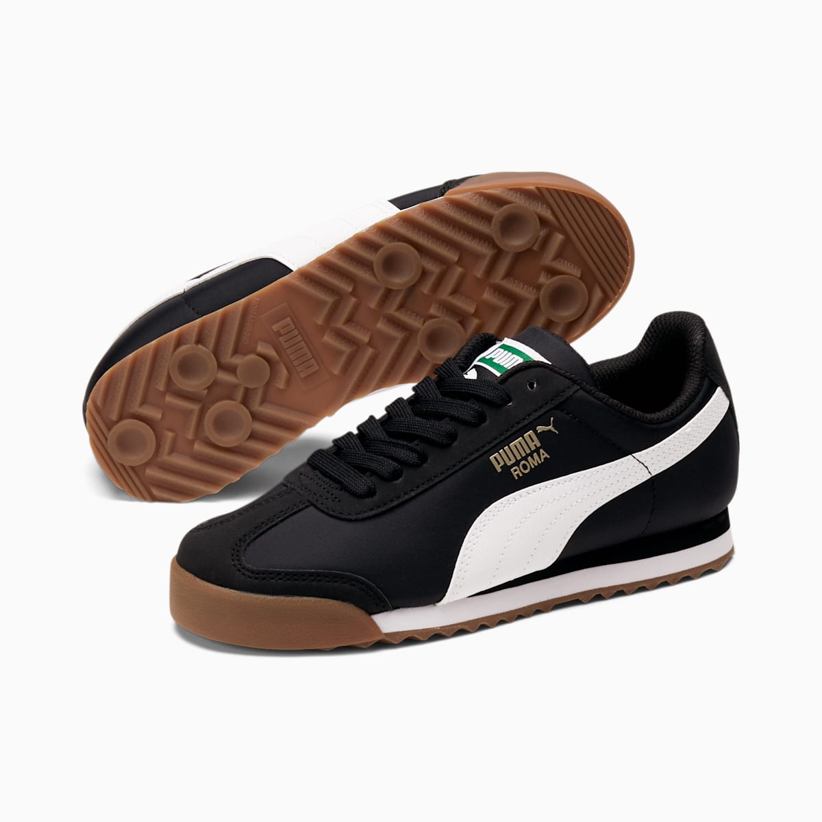 Tenisky Puma Roma Basic Summer JR Chlapcenske Čierne/Biele | SK793186