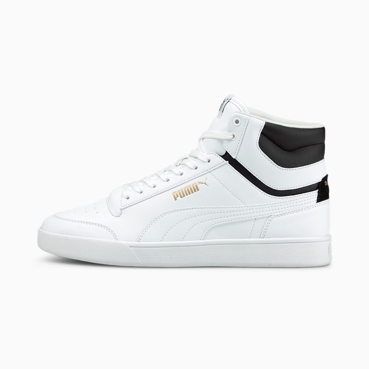 Tenisky Puma Shuffle Mid Panske Biele/Čierne/Zlate | SK710349