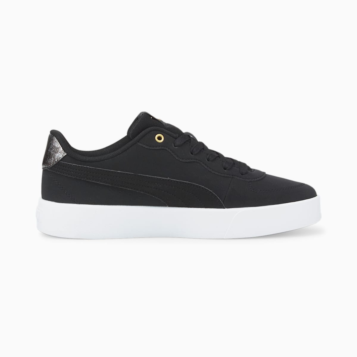 Tenisky Puma Skye Clean Raw Metallic Damske Čierne/Zlate | SK463950