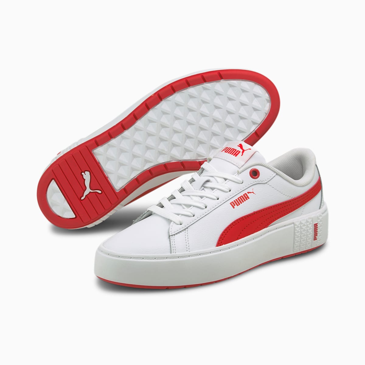Tenisky Puma Smash Platform v2 Damske Biele/Červené | SK456927