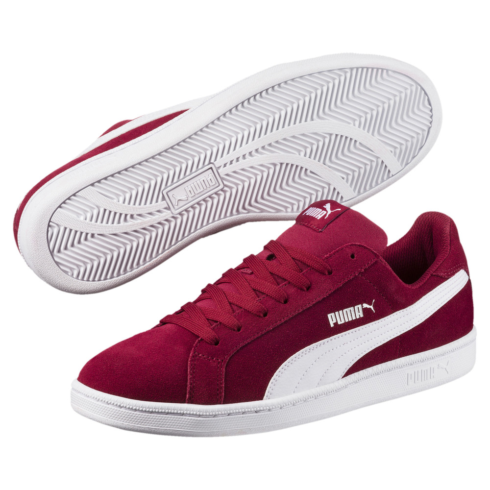 Tenisky Puma Smash Suede Panske Hnede Červené/Biele | SK172396