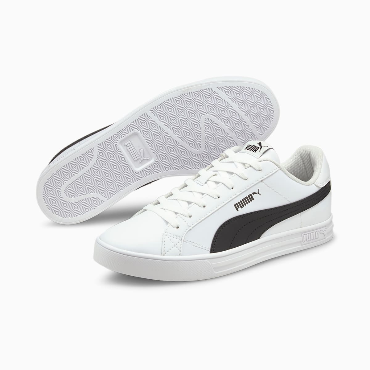 Tenisky Puma Smash Vulcanised V3 Low Panske Biele/Čierne | SK197462