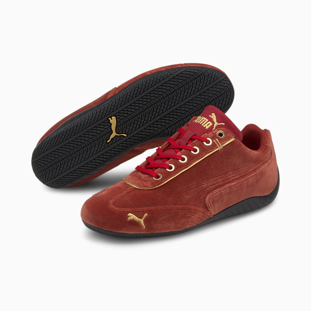 Tenisky Puma Speedcat Velvet Damske Červené/Zlate | SK219657