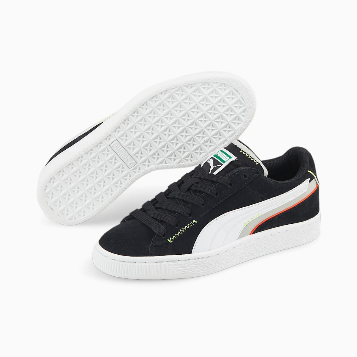 Tenisky Puma Suede Displaced JR Dievcenske Čierne/Biele | SK356847