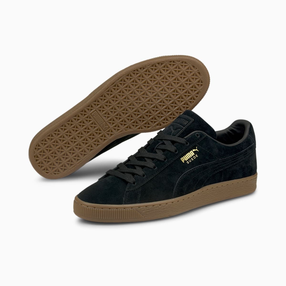 Tenisky Puma Suede Gum Panske Čierne | SK260451