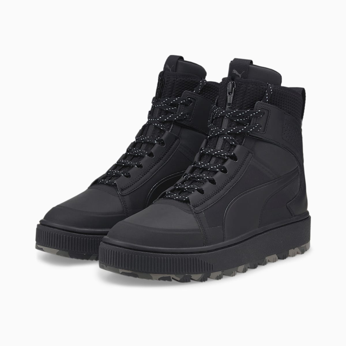 Tenisky Puma Suede Mid AD4PT Winter Panske Čierne/Tmavo Siva | SK518390