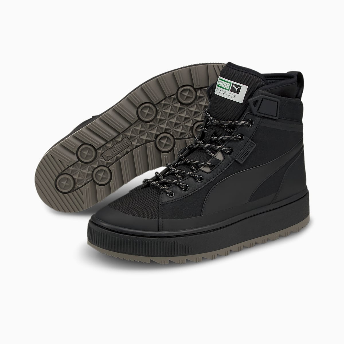 Tenisky Puma Suede Winter Mid Panske Čierne/Siva | SK563048