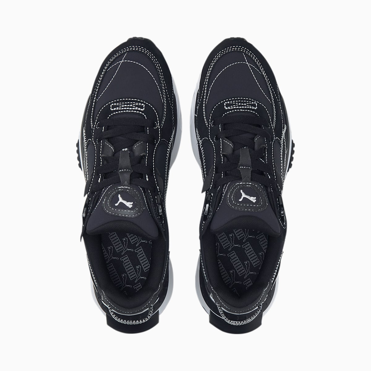 Tenisky Puma Wild Rider Embroidered Panske Čierne/Biele | SK813205