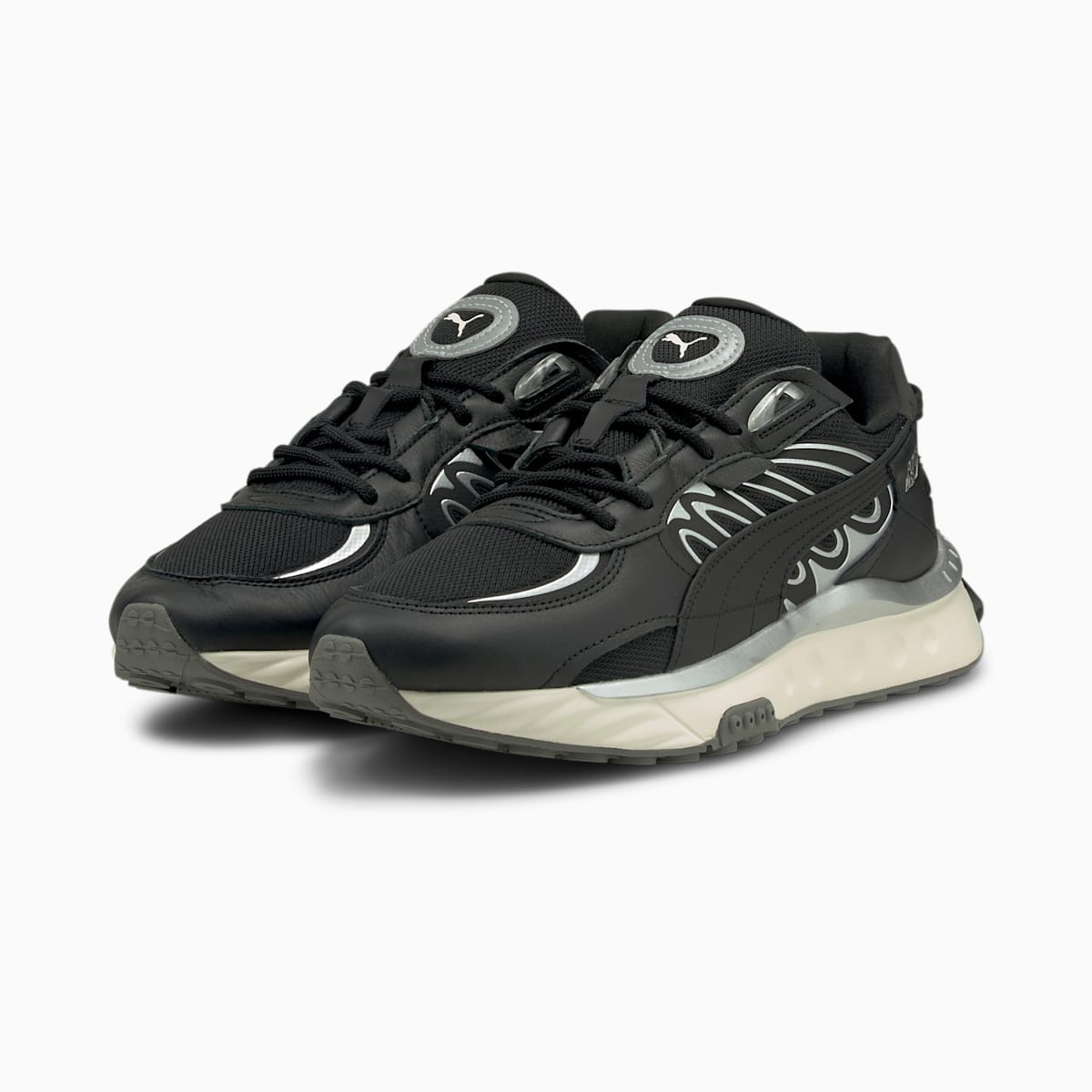 Tenisky Puma Wild Rider Techno Panske Čierne/Strieborne | SK356281