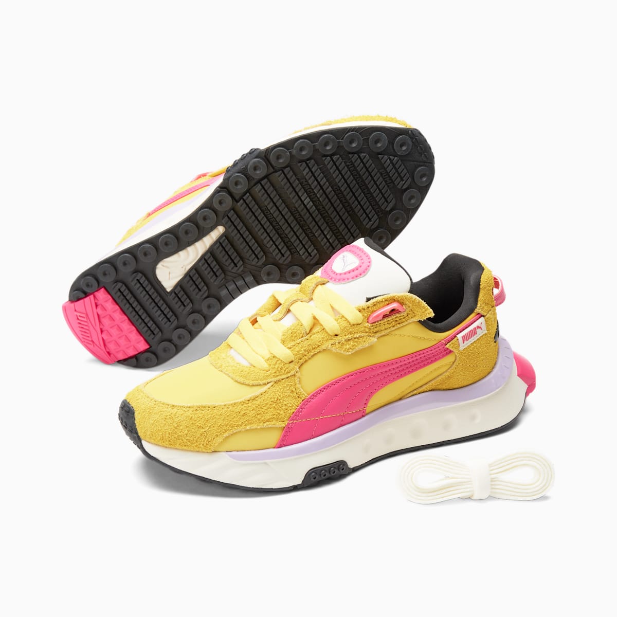Tenisky Puma Wild Rider Vintage Damske Citrón/Ruzove | SK728139