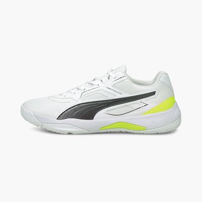 Hadzanarske Tenisky Puma Solarstrike Indoor Panske Biele/Čierne/Žlté | SK489713