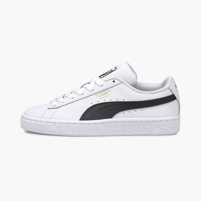 Tenisky Puma Basket Classic XXI JR Dievcenske Biele/Čierne | SK673528