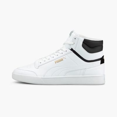 Tenisky Puma Shuffle Mid Panske Biele/Čierne/Zlate | SK710349